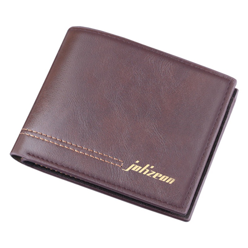 Nueva billetera corta titular de la tarjeta de los hombres cartera integrada de los hombres cartera corta de negocios cartera de los hombres con cremallera fábrica al por mayor