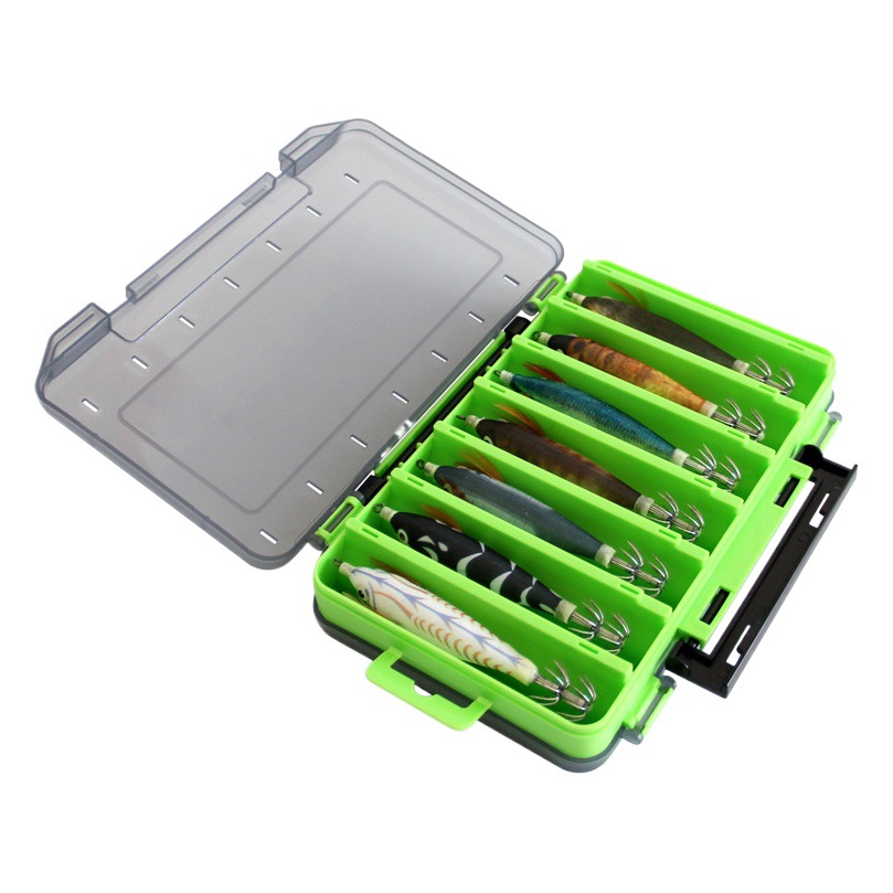 Ailuya 1017 Verde-traje de camarón de madera cebo de calamar cebo de Pesca de Mar camarón de madera método de pesca