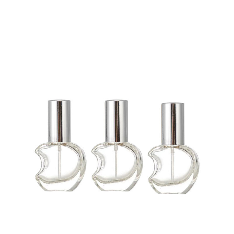 スポット 10ML スプレータイプ香水詰め替えボトル透明なリンゴ型ガラスボトルポータブルサンプルエッセンシャルオイルエッセンスボトル|undefined