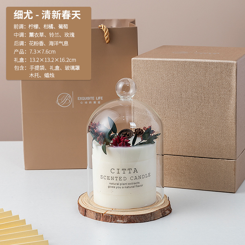 Navidad flores secas de incienso, decoración de vacaciones, adornos de regalo, buena caja de regalo, decoración de fragancia, set no tóxico