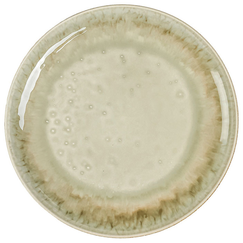 Plato de cerámica estilo retro, plato de cerámica al por mayor, plato redondo, plato casero, platos de espaguetis, platos de platos de platos japoneses