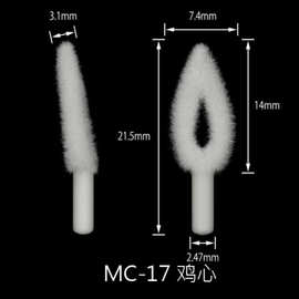 现货厂家直销 亲肤植绒 唇釉 唇泥 遮瑕 粉底液一次性鸡心形唇刷