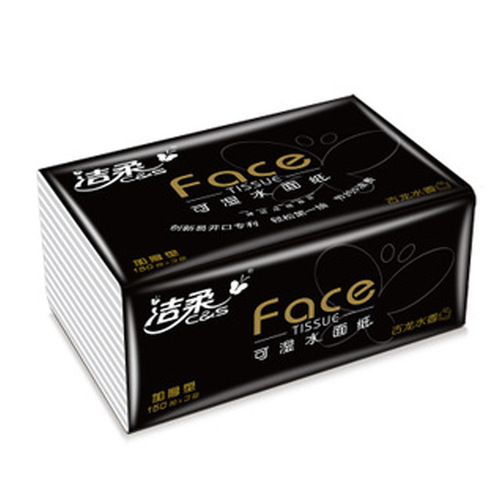 Jierou tissue paper cologne scented napkin household facial tissue scented tissue business L version 150 pump 3 layers wettable