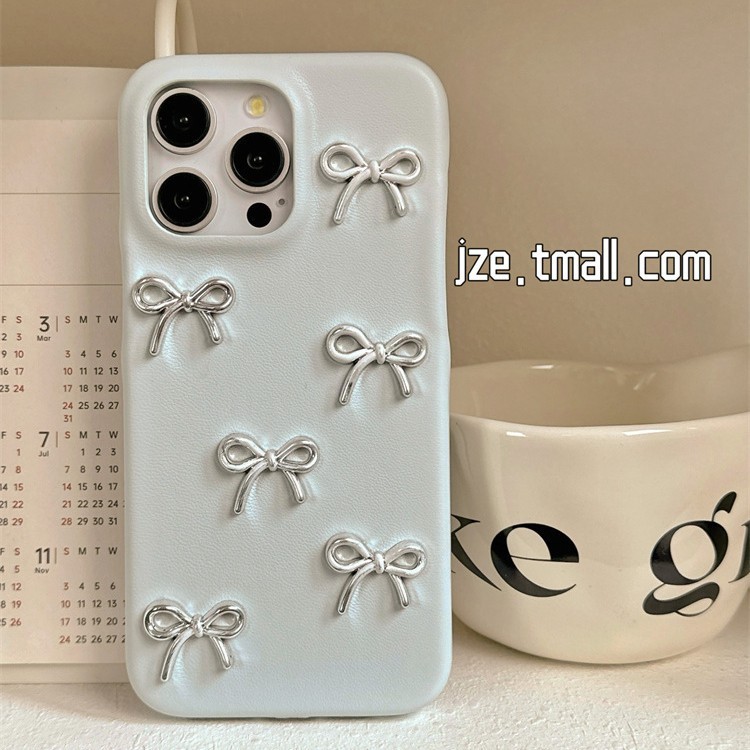 气质小香风蝴蝶结适用iPhone15promax苹果16手机壳14爱心挂件13女|undefined
