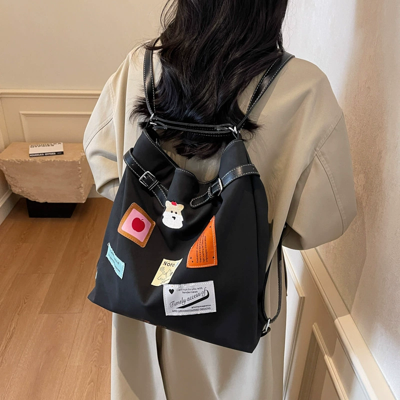 High quality retro capacious backpack, shoulder bag, American style