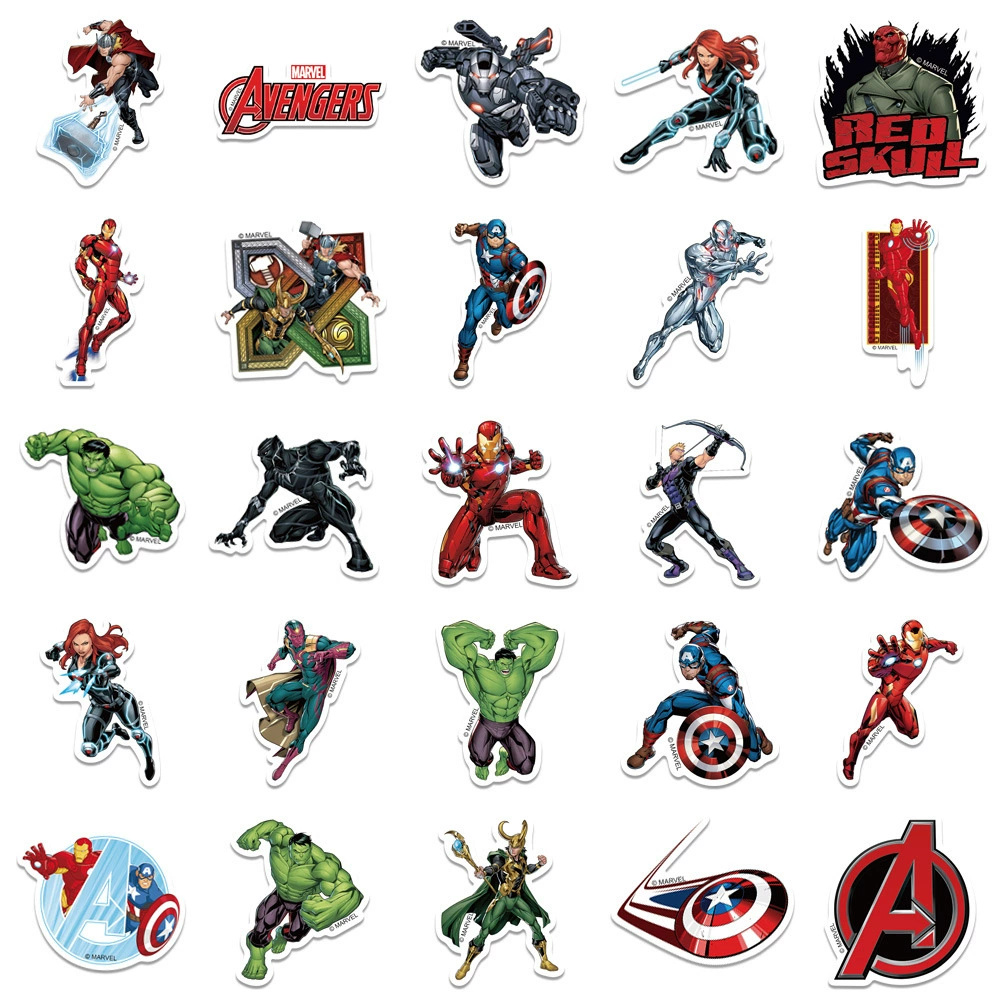 Сборник Avengers, Disney, чемодан, водостойкая наклейка, фирменные наклейки