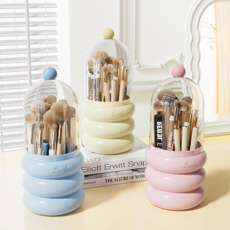High-Value Cosmetic Brush Storage Box Desktop Cosmetic Storage Rack Household Dormitory Finishing Lipstick Storage Holder Pen Holder