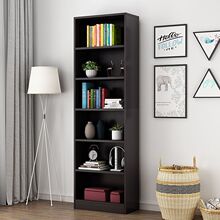 定作书架置物架带门木质简易学生办公落地柜卧室隔断家用书柜定作