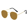 Retro metal fashionable sunglasses, European style, 2023 collection, internet celebrity, fitted