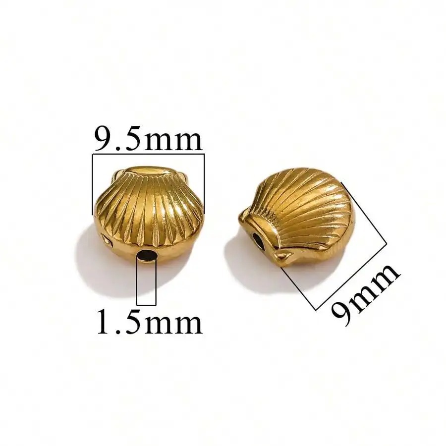 Fundición de acero inoxidable fundición a presión cuentas perforadas de agujeros grandes collar de bricolaje pulsera joyería de retención de color transfronterizo fábrica de cuentas al por mayor