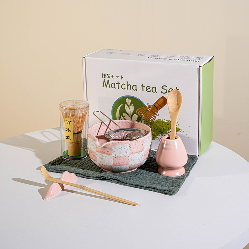 SQ 체크무늬 8종세트 핑크(화이트 컬러박스)