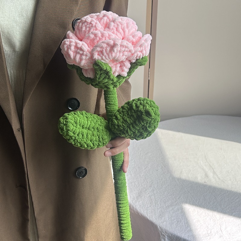 情人节礼物毛线编织花巨无霸玫瑰花束成品送女友闺蜜生日礼物2025|undefined