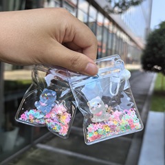 ルナ猫かわいい子猫漫画シェーカー発光キーホルダーバッグペンダントポケットペンダント卸売