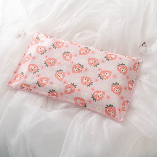 Children's cartoon cotton removable and washable soothing beanie pillow baby small pillow children's pillowcase kindergarten pillow core set