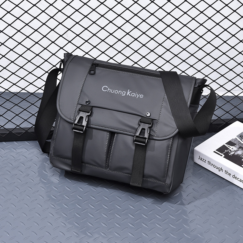 Chuongkaiye nuevo bolso de mensajero de los hombres multi-funcional impermeable bolso de hombro iPad moda marca crossbody bolso de la motocicleta