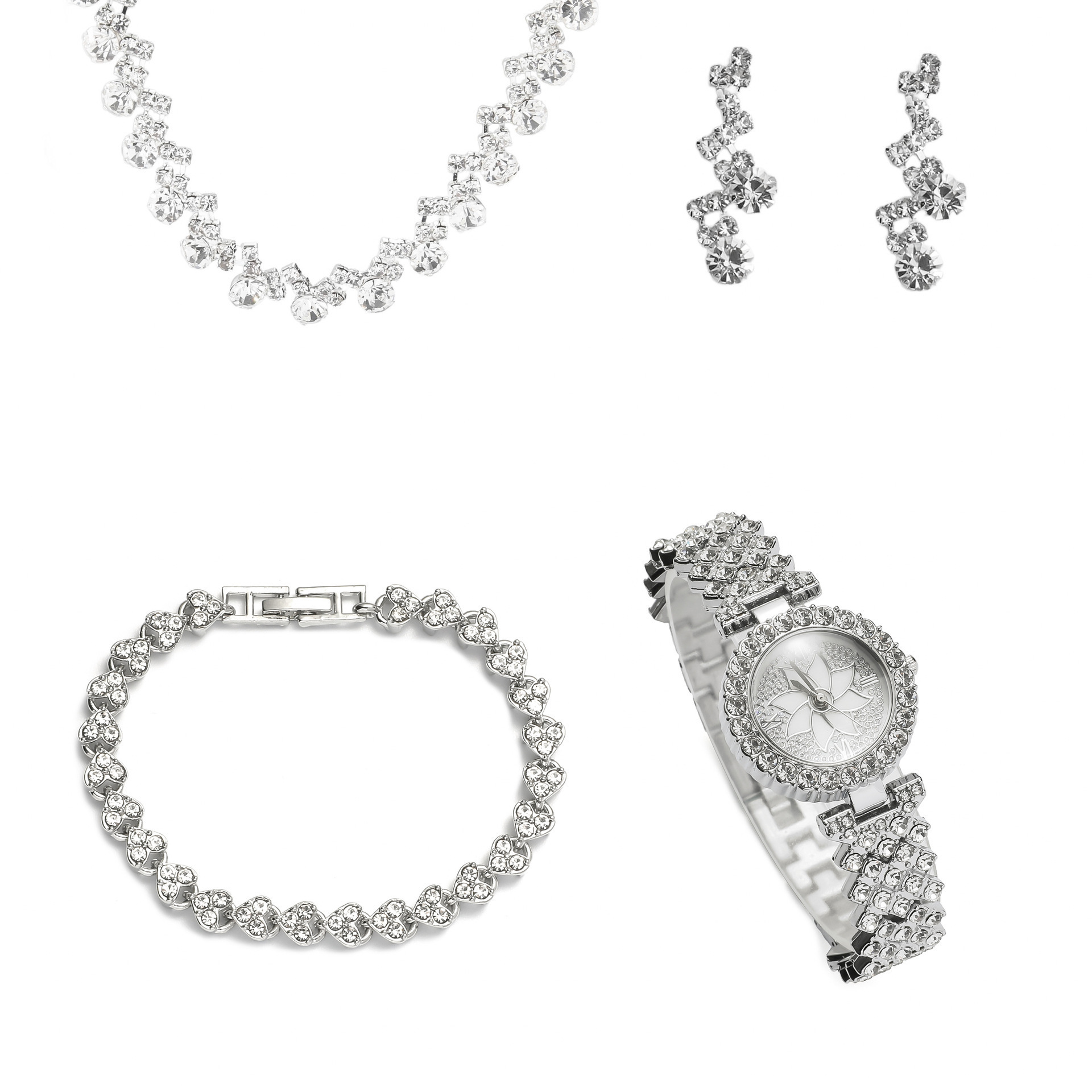 Explosions New Style Gypsophila Watch Women's Creative Gift set 4 pcs/set_voghion.com