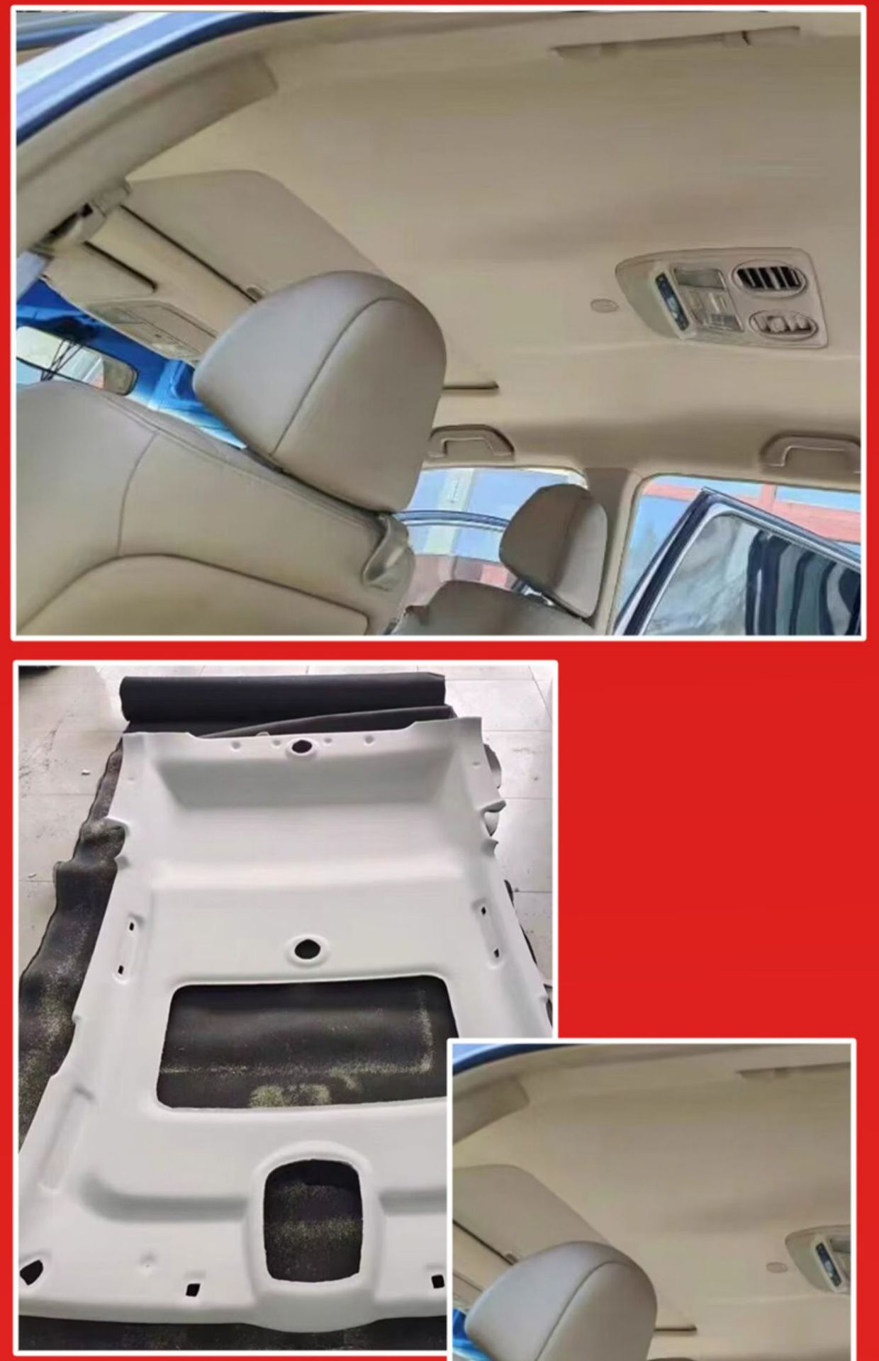 Car Ceiling Cloth Self-Adhesive Roof Cloth with Sponge Interior Modification Refurbished Car Roof Replacement Ceiling Falling Off Wholesale