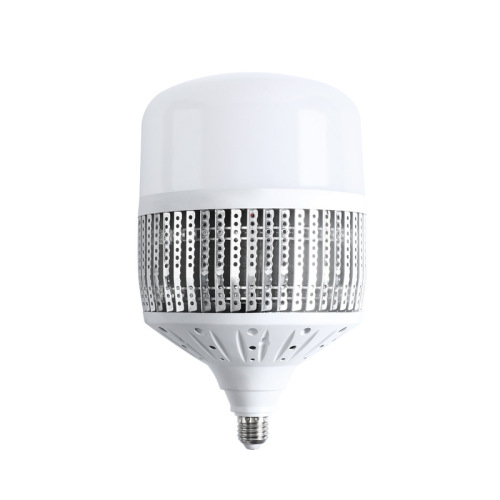 LED fin bulb light with high brightness for workshop, warehouse, and exhibition hall lighting, E27 base, 50W-200W high-power bulb