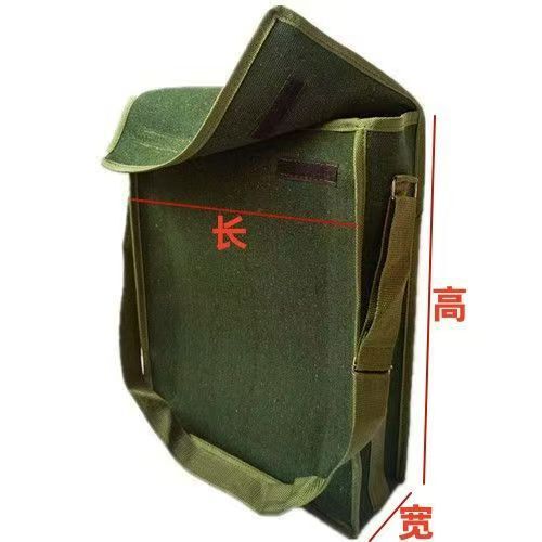 帆布工具包加厚耐磨电工包工地木工维修安装多功能帆布包单肩挎包|undefined