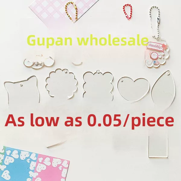 Coo Chuck Wholesale Transparent Acrylic Keychain Pendant Handmade Coo Chuck Creative DIY Gradient Coo Chuck suit