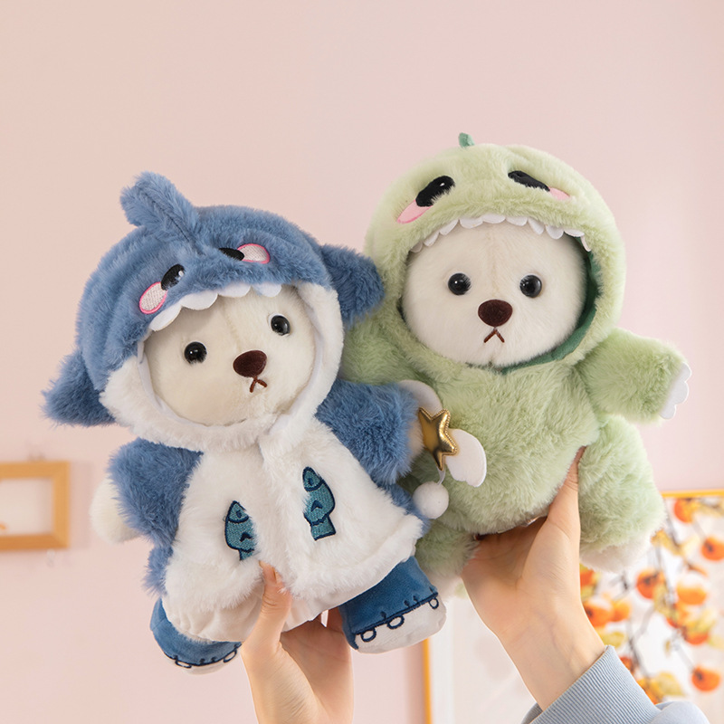 New Lina Jointed Bear Plush Doll Teddy Bear with One-Piece Clothing Plush Doll Bear Toy for Girls New Lina Jointed Bear Plush Doll Teddy Bear with One-Piece Clothing Plush Doll Bear Toy for Girls