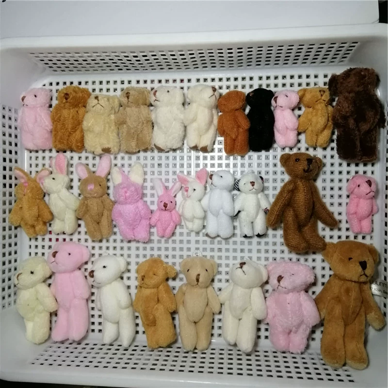 Симпатичные плюшевые игрушки маленький мини-суставной медведь DIY украшения аксессуары для одежды Материалы аксессуары для оптовой продажи