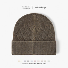 冬季新款加厚包芯纱帽子男女款情侣跨境包头帽户外逛街保暖针织帽