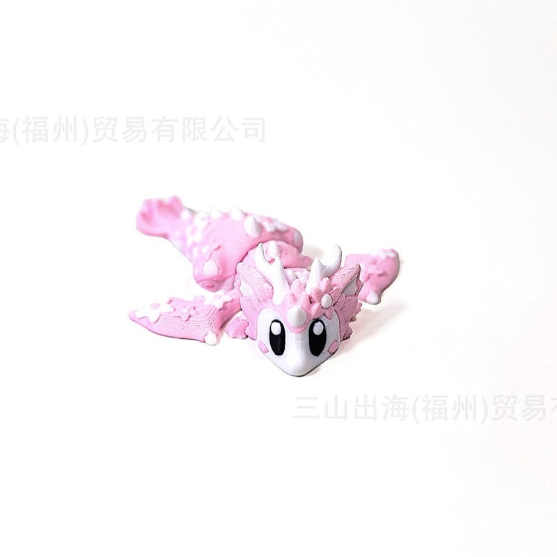 现货3D打印跨境爆款樱花龙蛋套装可爱玩具摆件桌面摆件网红爆款|undefined