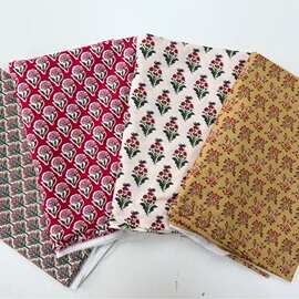 印度蓝染布料手工拓印indigo植物染色印花长绒棉薄棉服装裙子