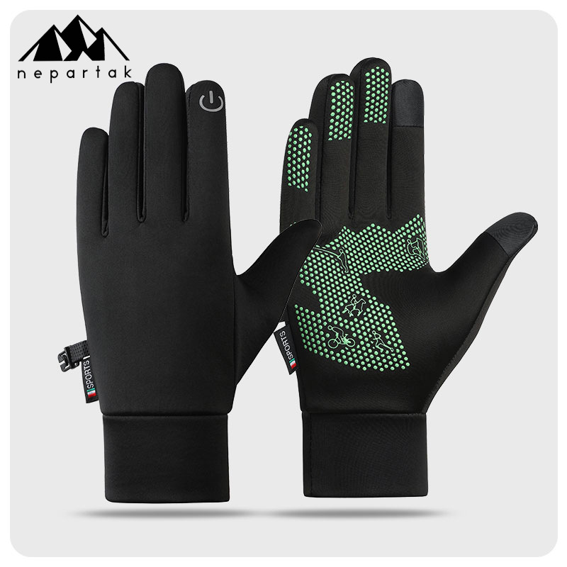 屋外防水手袋、冬用タッチスクリーン、防風性と保温性、ジッパー付きスポーツ手袋、男性と女性用、ベルベット、登山、スキー用手袋