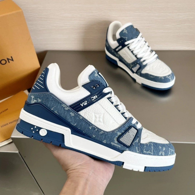 Nuevos zapatos deportivos de alto lujo de red negra L Clover Europa para hombres y mujeres zapatos de altura de suela gruesa zapatos de pan V