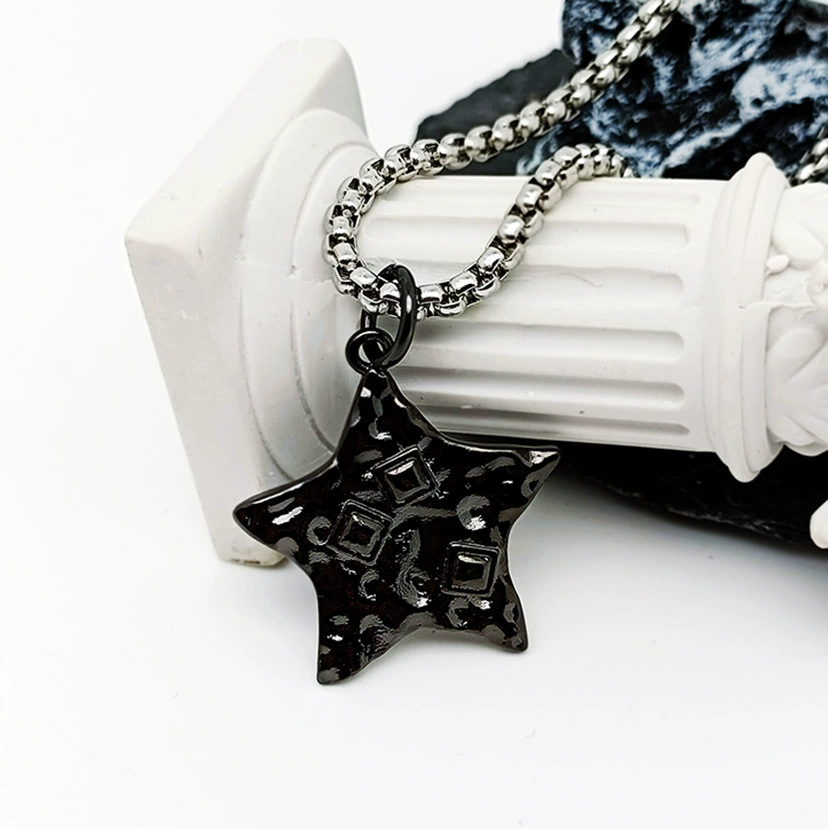 Брендовое ожерелье Seven彩? китайский текст: 七彩 Brand necklace for men and women, pendant hip-hop style, high-quality style