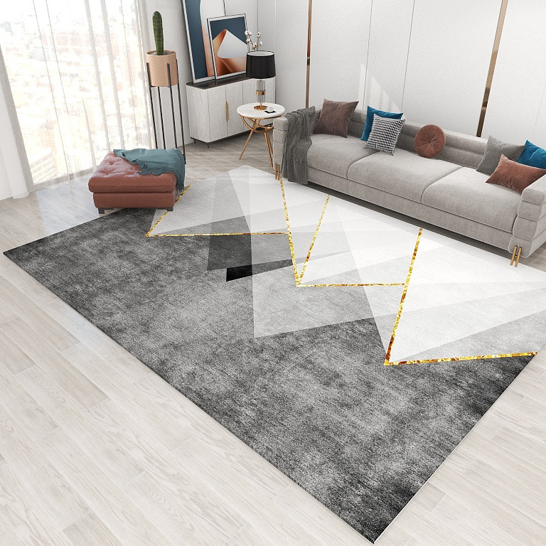 Modern and minimalistic carpet for living room for bedroom