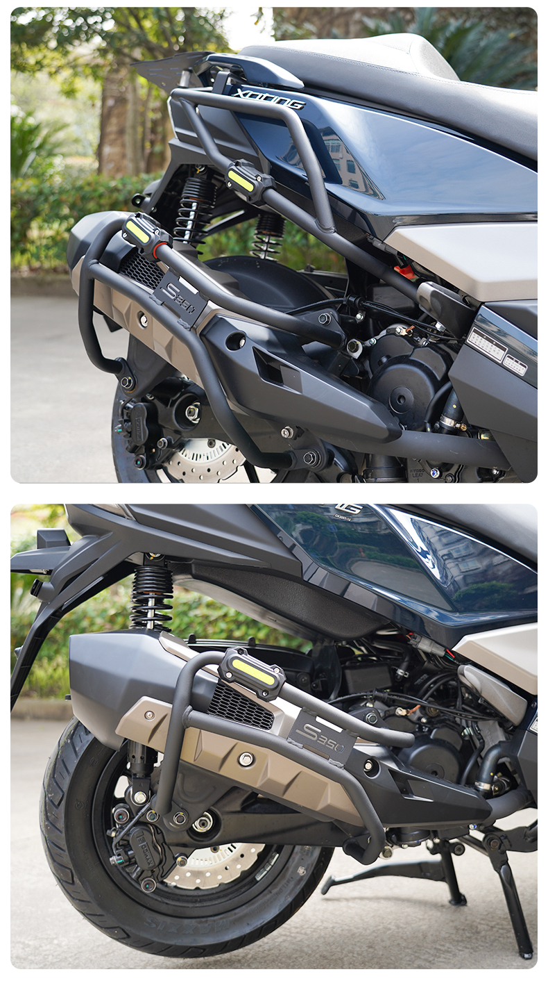 Suitable for Kymco S350 Motorcycle Rear Rack, Tail Box Rack, Cargo Rack, Aluminum Alloy Rear Rack