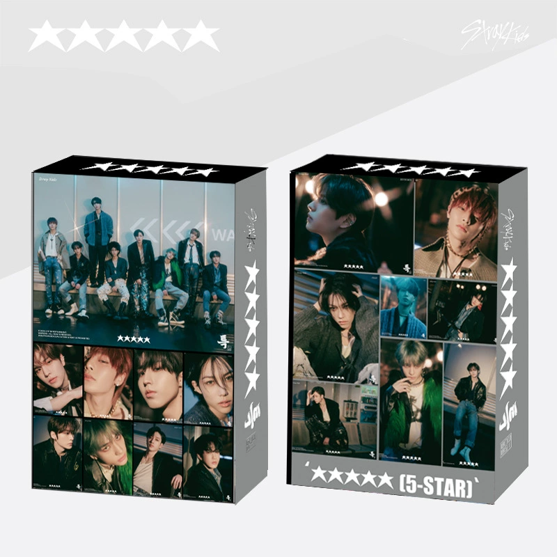 -Stray Kids's new "★★★★★ (5-STAR)" Lomo55 small card Ming posture