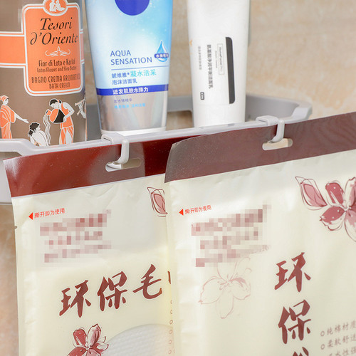 Japanese toilet rack punch-free toilet storage rack wall-mounted storage rack simple towel hanging rack three-layer multi-purpose