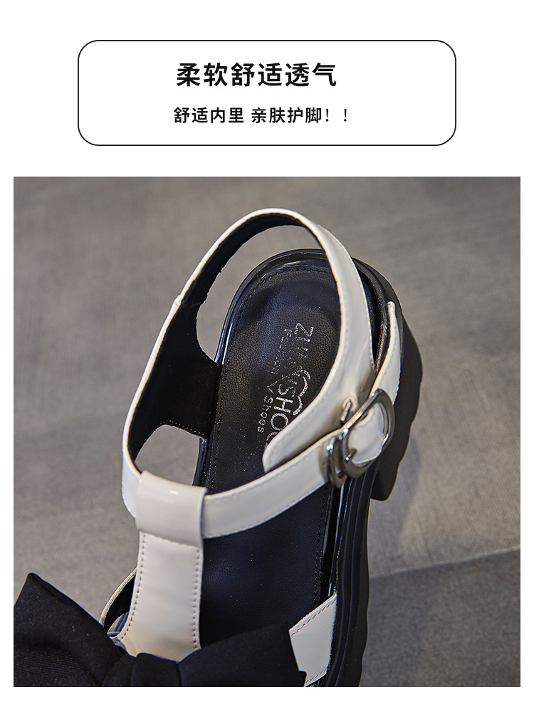 F4078 1520K GIÀY DÉP SANDAL NỮ YONTDTU THẮT NƠ BƯỚM GẮN ĐÁ ĐẾ CAO GIÀY DÉP NỮ G04 SẢN PHẨM MỚI