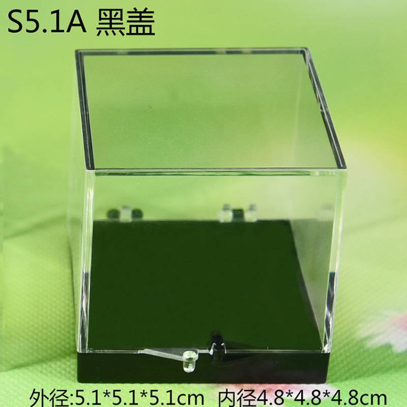 猫矿盒 矿标盒 矿晶标本展示 收藏盒 正方体透明塑料盒 . .