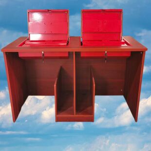 Foshan flip desk Xi'an hidden conference desk multimedia single double flip computer desk