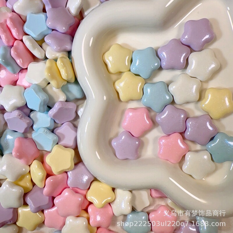 Misser Star Glitter Five-pointed Star diy Material Cream Glue Mobile Phone Case Jewelry Accessories Handmade Hairpin Wholesale Misser Star Glitter Five-pointed Star diy Material Cream Glue Mobile Phone Case Jewelry Accessories Handmade Hairpin Wholesale
