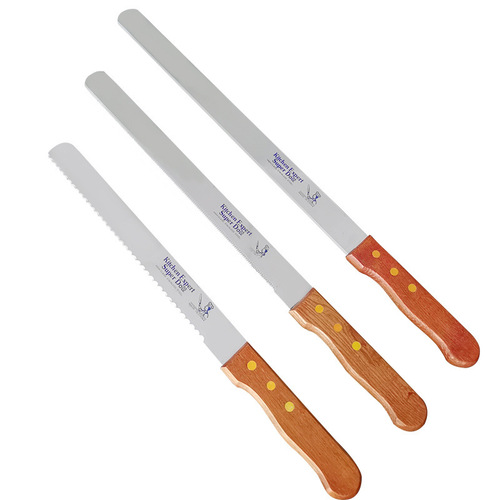Baking cake knife for cake shop specialized knife cake reverse serrated knife coarse tooth knife fine tooth knife baking handle knife