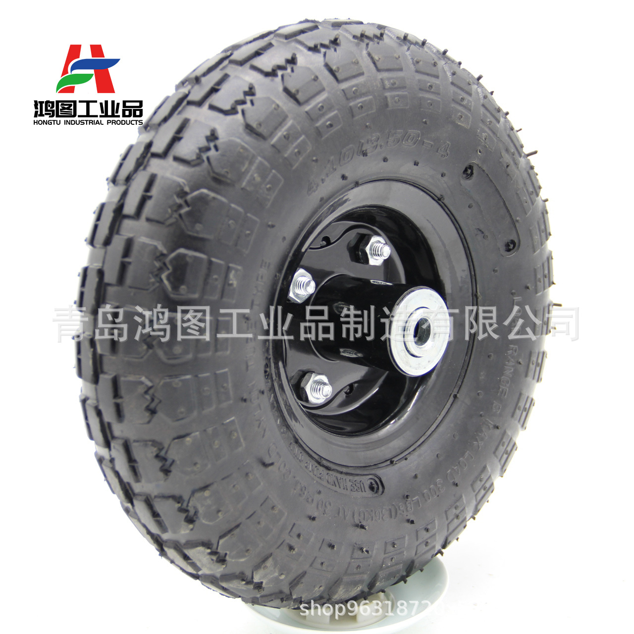 Fabricante personalizado 10 * 4.10 / 3.50-4 neumáticos neumáticos de goma herramientas de automóviles de almacenamiento de ruedas de automóviles