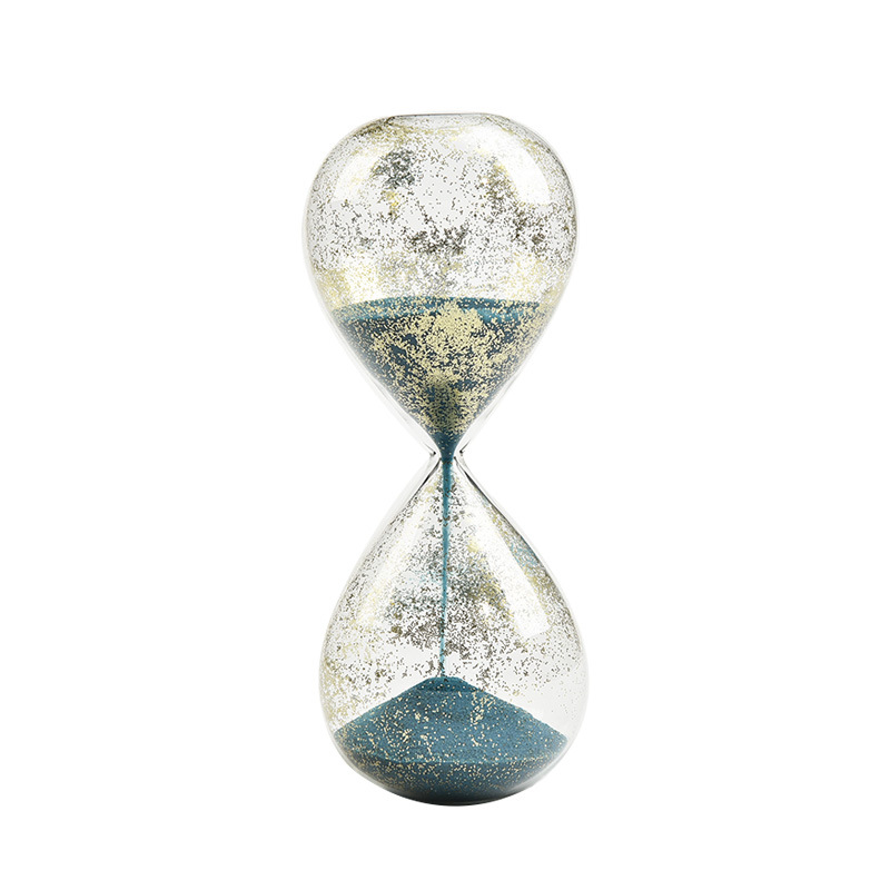 Reloj de Arena Temporizador de Vidrio 30 Minutos Vidrio de Borosilicato Artesanal para Decoración de Escritorio image 5