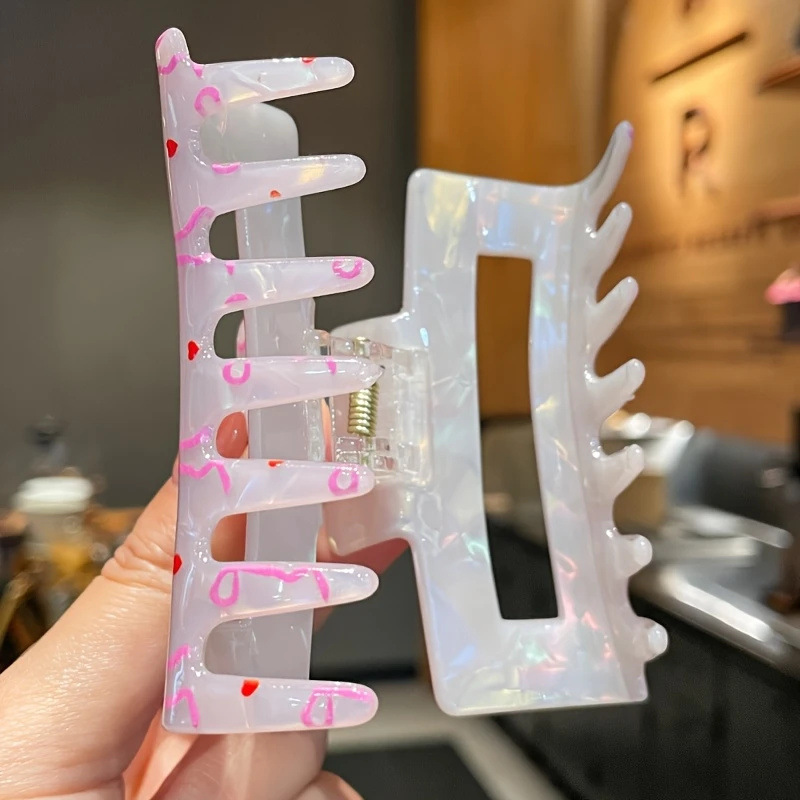 45g Weight Hair Claws Hair Accessories Type 1 Piece Quantity Daily, Street Occasion Acrylic Material Bow Knot Pattern All Seasons Season Women's Gender Sweet, Classic Style Style Sweet Classic Style Women's Bow Knot Acrylic Hair Claws 4