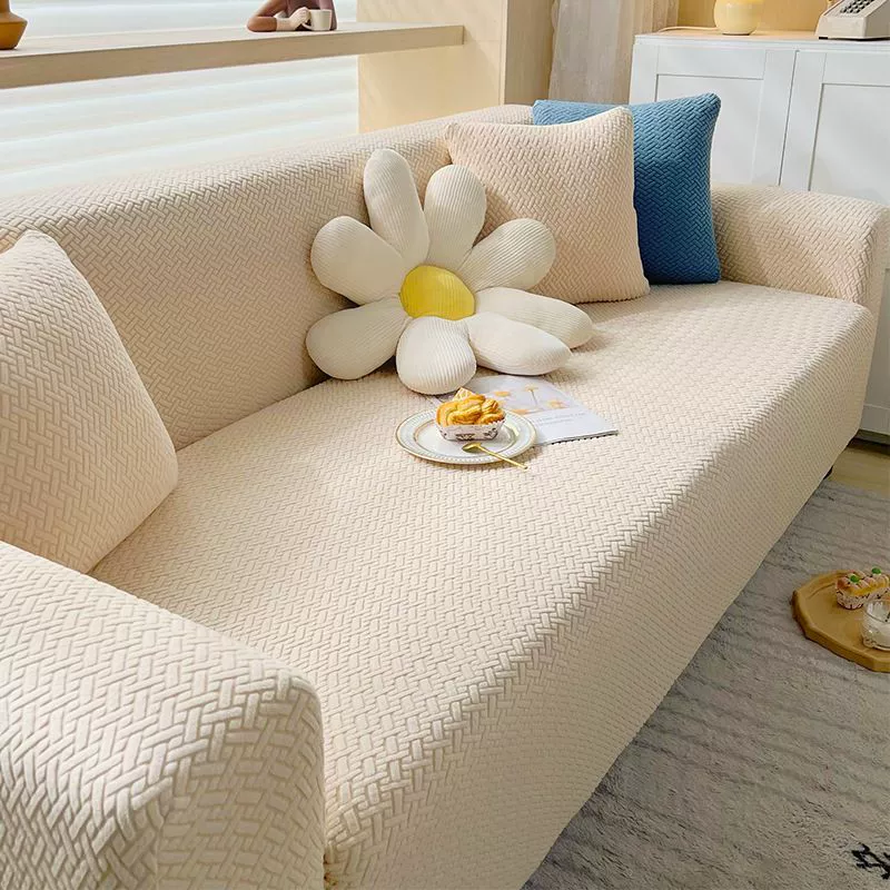 Sofa Cover Elastic Universal, Thickened Stretch Slipcover, Simple Elegant Design, Multi Sizes