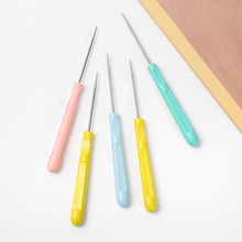 彩色热销塑料柄直锥 手工DIY皮革打孔工具纳鞋锥多色可选尖头锥子