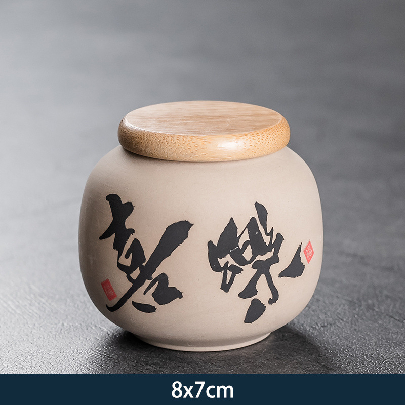 오리지널 도자기 대나무 뚜껑 항아리/조이