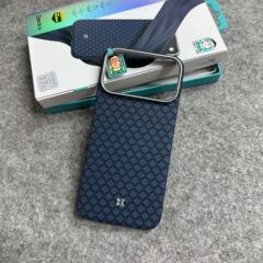 benks邦克仕适用于iphone17pro max菱格典藏蓝凯夫拉磁吸手机壳