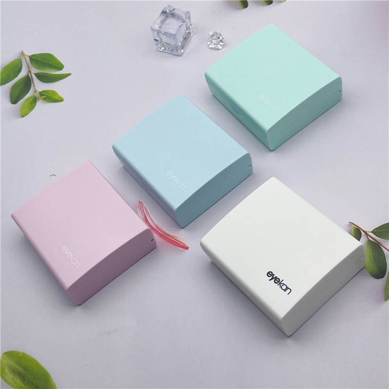 Kaida new beauty contact lens couple box double box nursing box replacement box simple contact lens box wholesale 1916