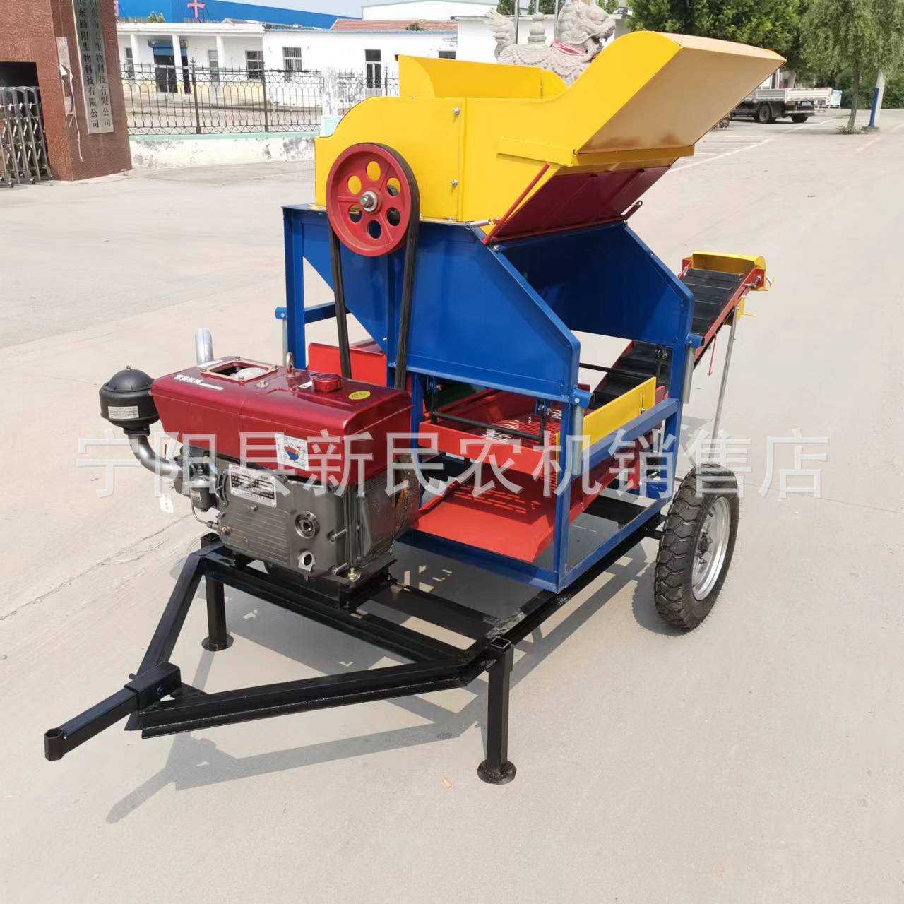 带自动装袋花生打果机400型号花生摘果机出口机型花生打果机